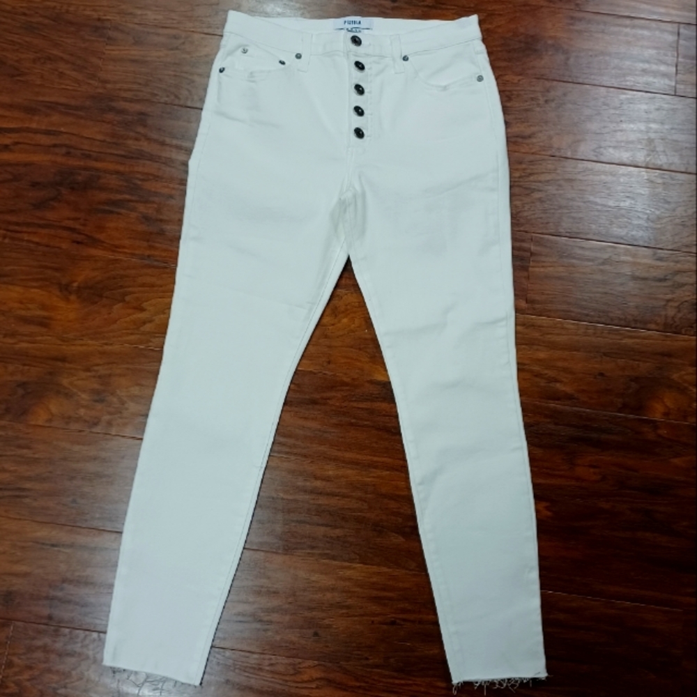 Pistola Aline High Rise Skinny in Winter White jeans